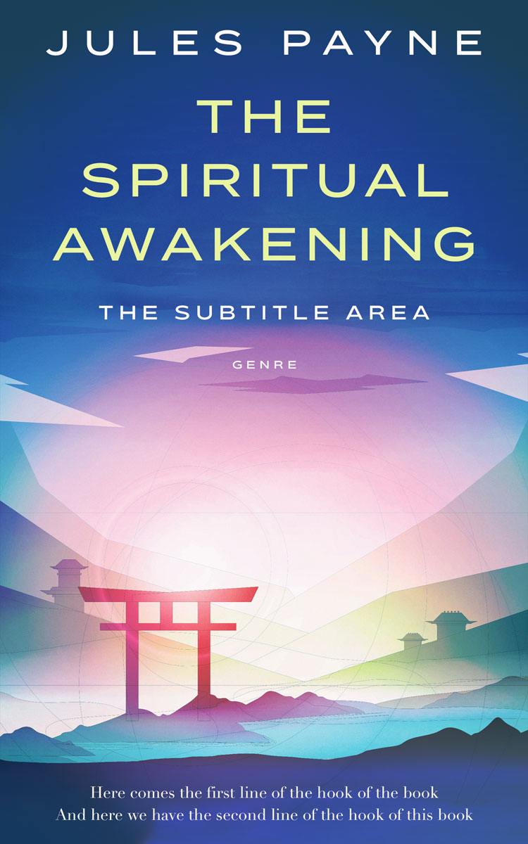 2D view of Pink Flare #7825 - Premade Religion & Spirituality Book Cover