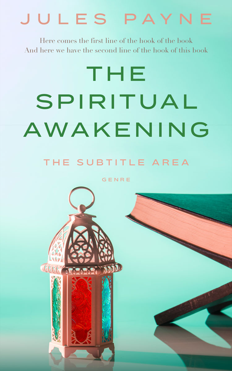 2D view of Jagged Ice #7827 - Premade Religion & Spirituality Book Cover