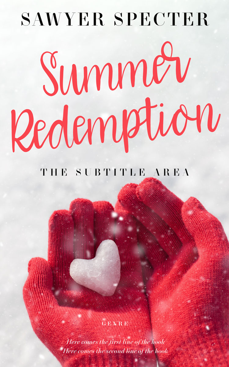 2D view of Brick Red #7832 - Premade Romance Book Cover