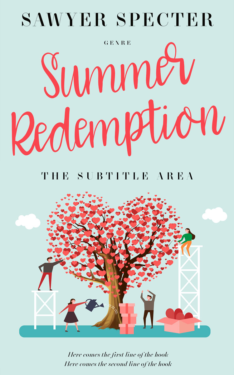 2D view of Skeptic #7834 - Premade Romance Book Cover