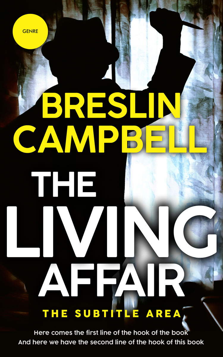 2D view of Premade Mystery & Thriller & Suspense Book Cover - Cod Gray