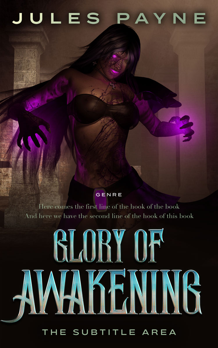 2D view of Gondola #7961 - Premade Fantasy Book Cover