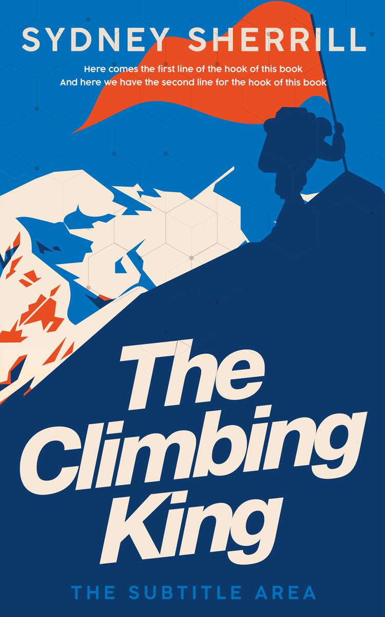 2D view of Premade Sports & Fitness Book Cover - Deep Sapphire