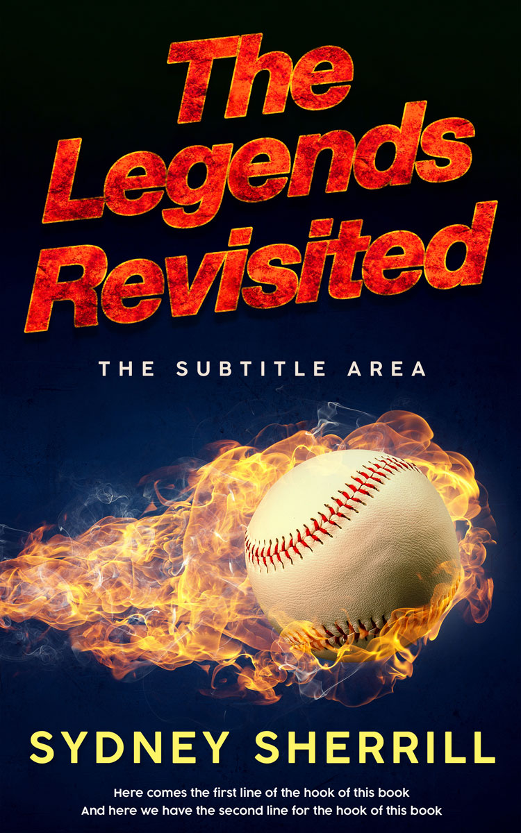 2D view of Premade Action & Adventure Book Cover - Ebony