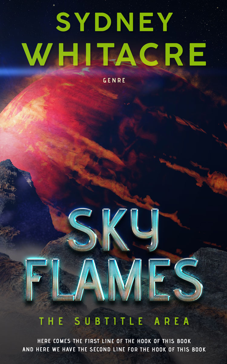 2D view of Premade Science Fiction Book Cover - Mirage