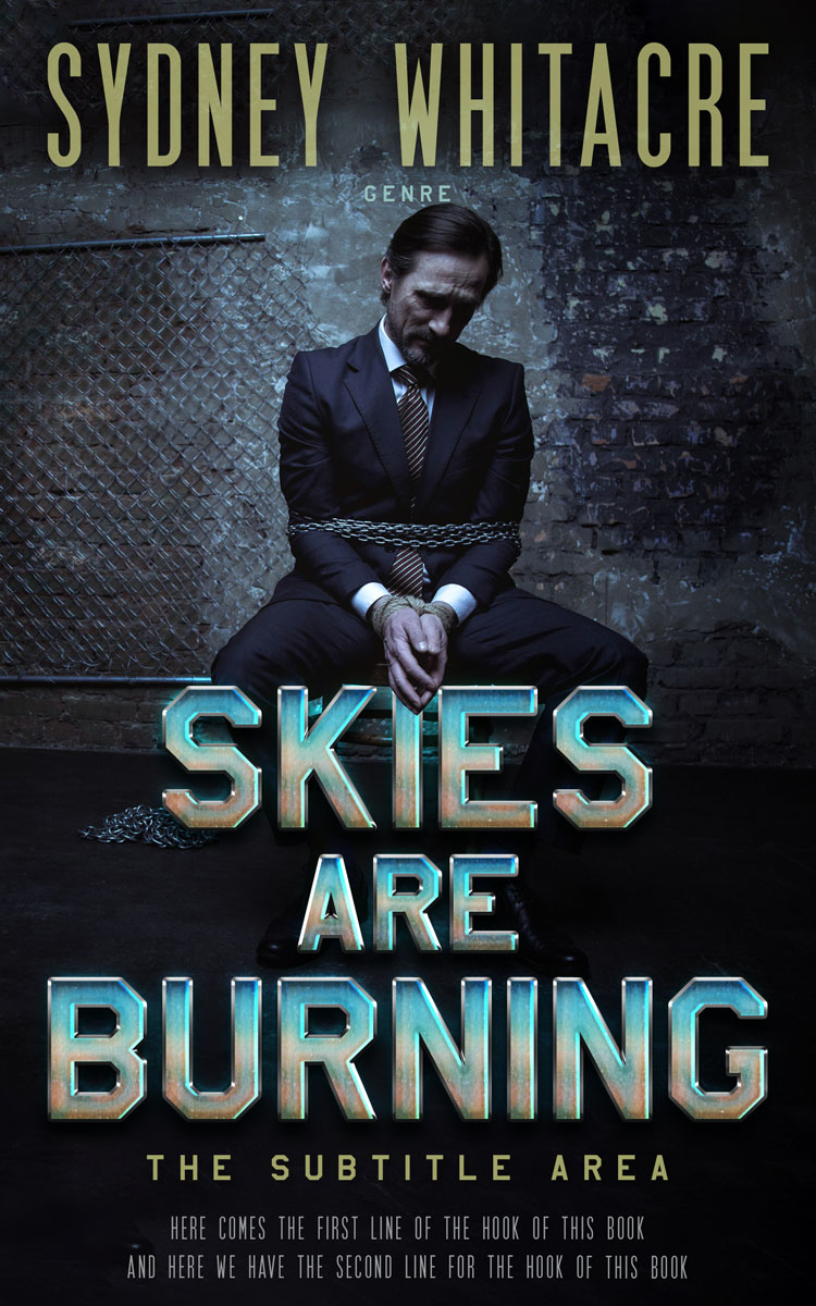 2D view of Shark #8098 - Premade Mystery & Thriller & Suspense Book Cover