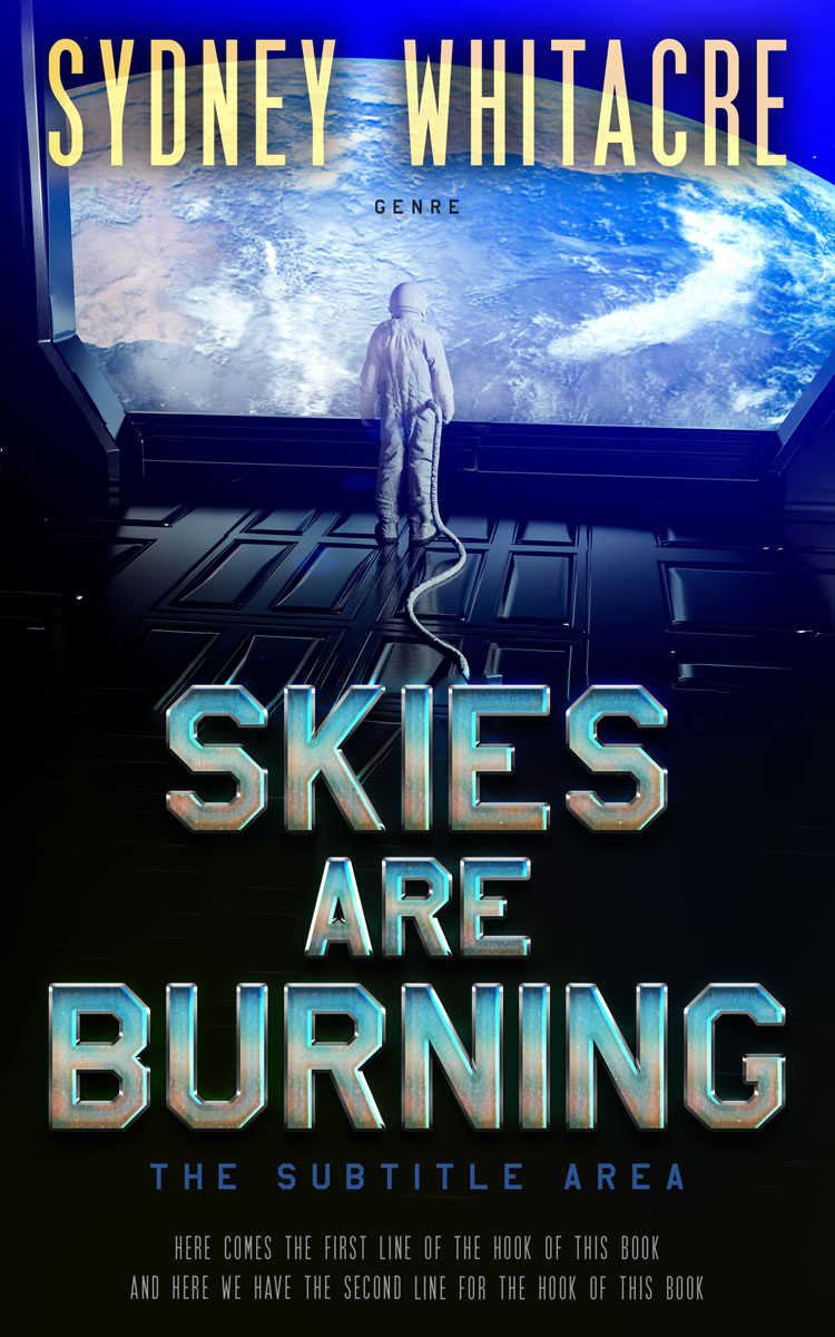 2D view of Submarine #8106 - Premade Science Fiction Book Cover