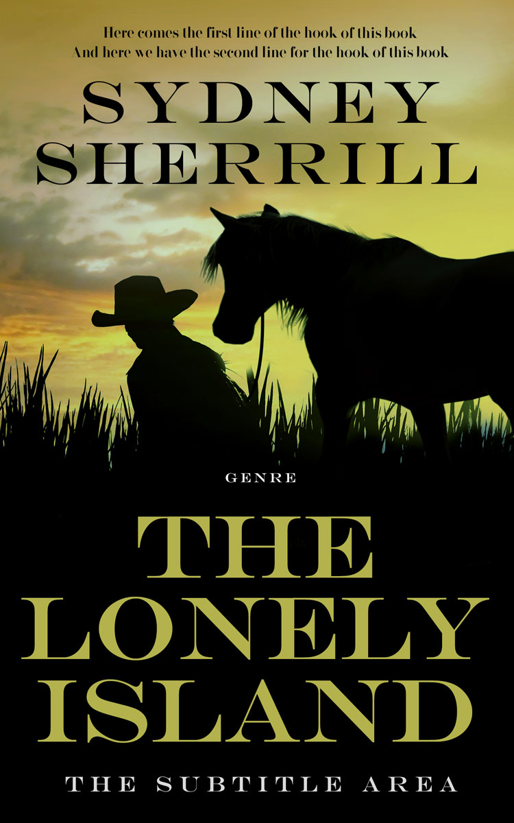 2D view of Olive Green #8138 - Premade Western Book Cover