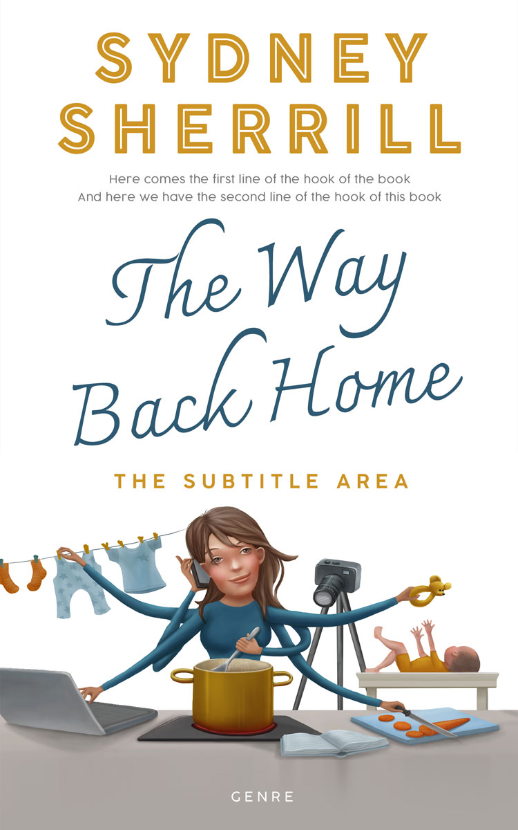 2D view of Tide #8157 - Premade Chick Lit Book Cover