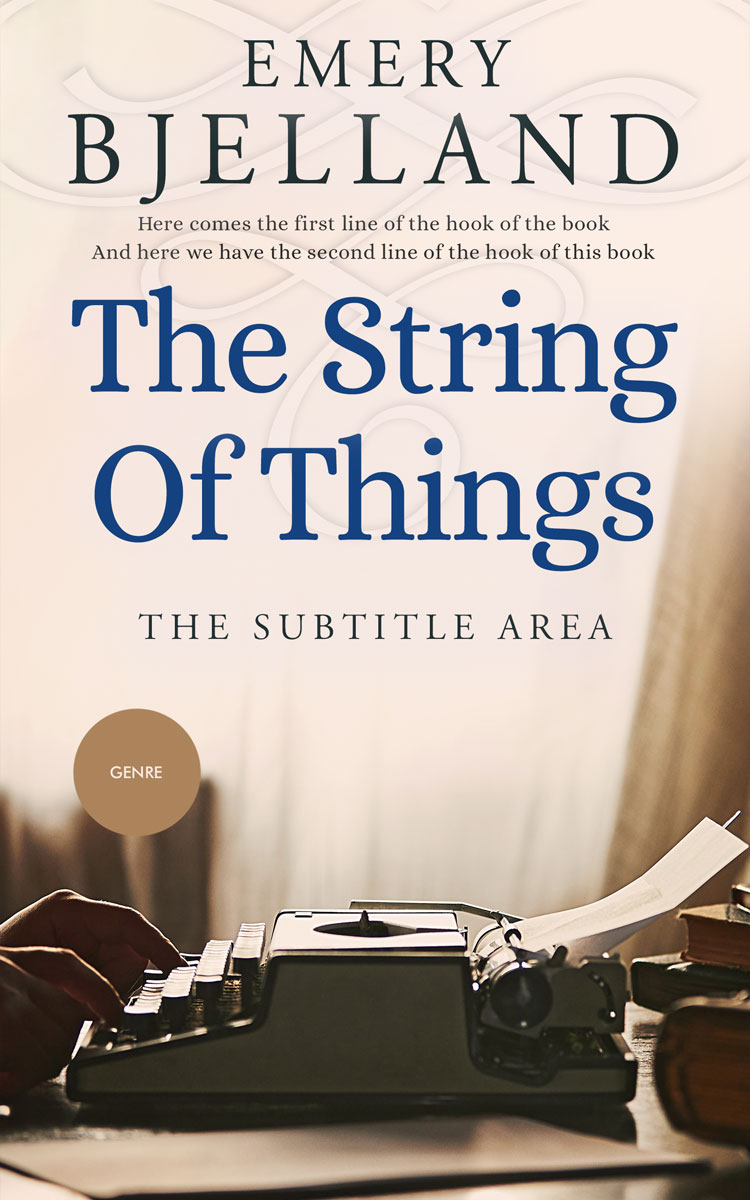 2D view of Premade Abstract Book Cover - Cape Cod