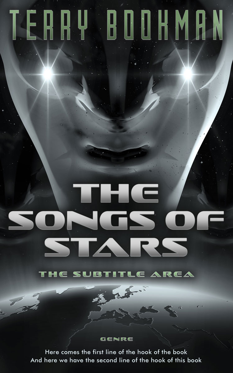 2D view of Shark #8246 - Premade Science Fiction Book Cover