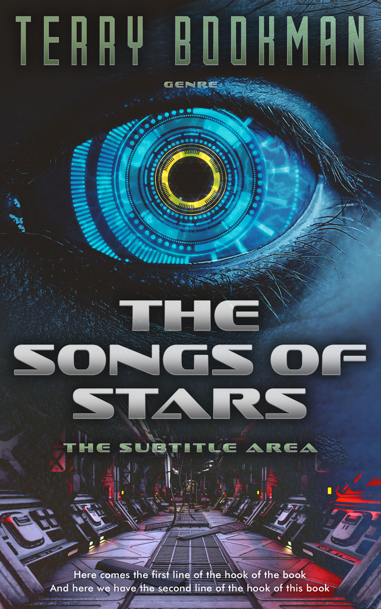 2D view of Charade #8248 - Premade Science Fiction Book Cover