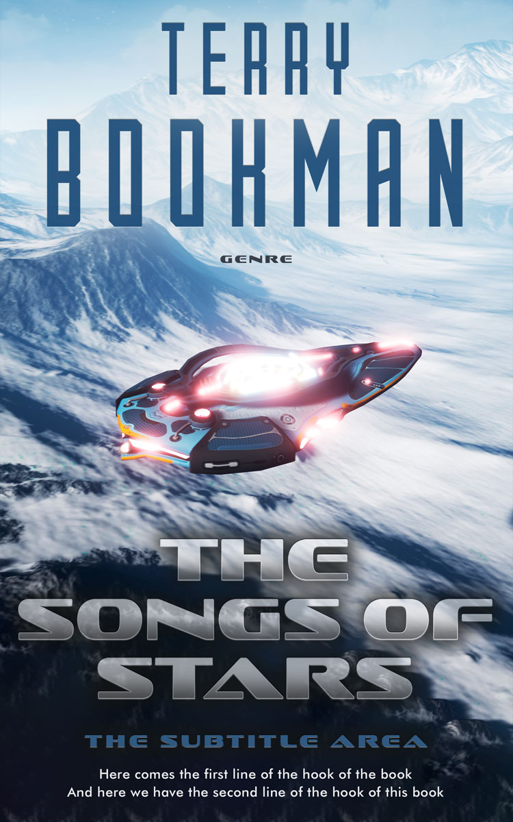 2D view of Cloud Burst #8253 - Premade Science Fiction Book Cover