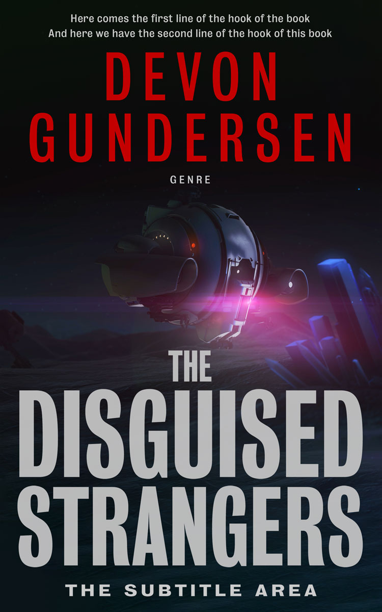 2D view of Premade Science Fiction Book Cover - Thatch