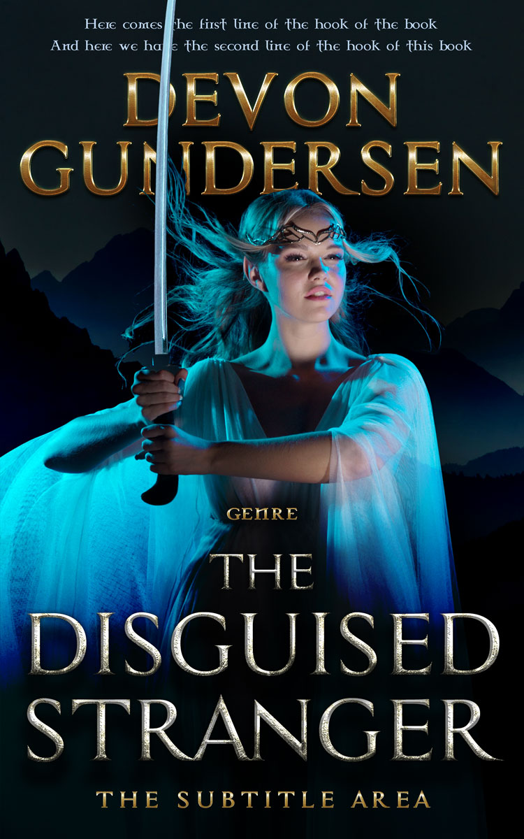 2D view of Ebony #8391 - Premade Teen & Young Adult Book Cover | BookCoverZone