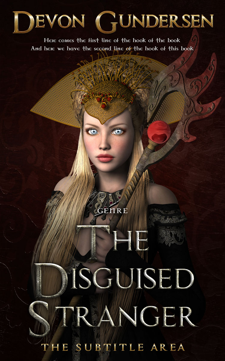 2D view of Premade Fantasy Book Cover - Night Rider