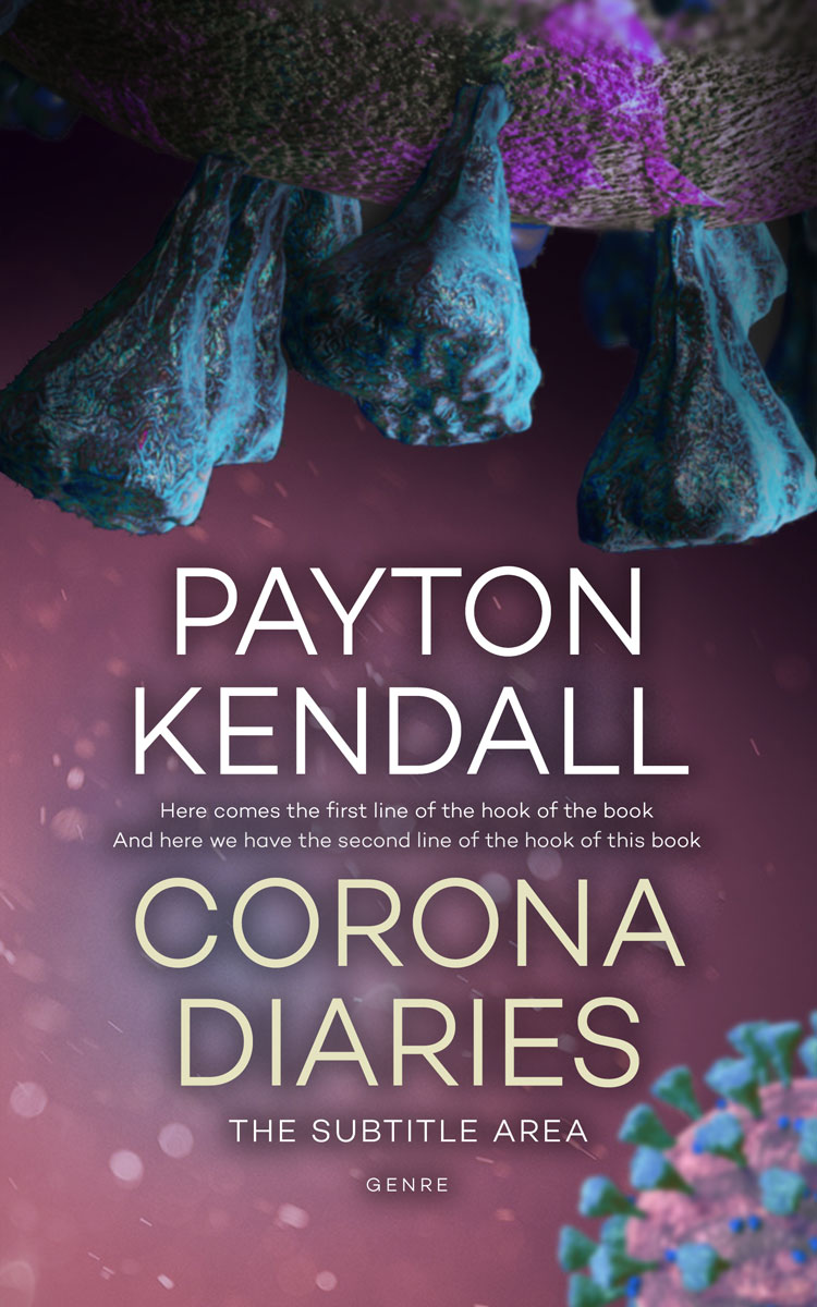 2D view of Premade Medical Book Cover - Mortar