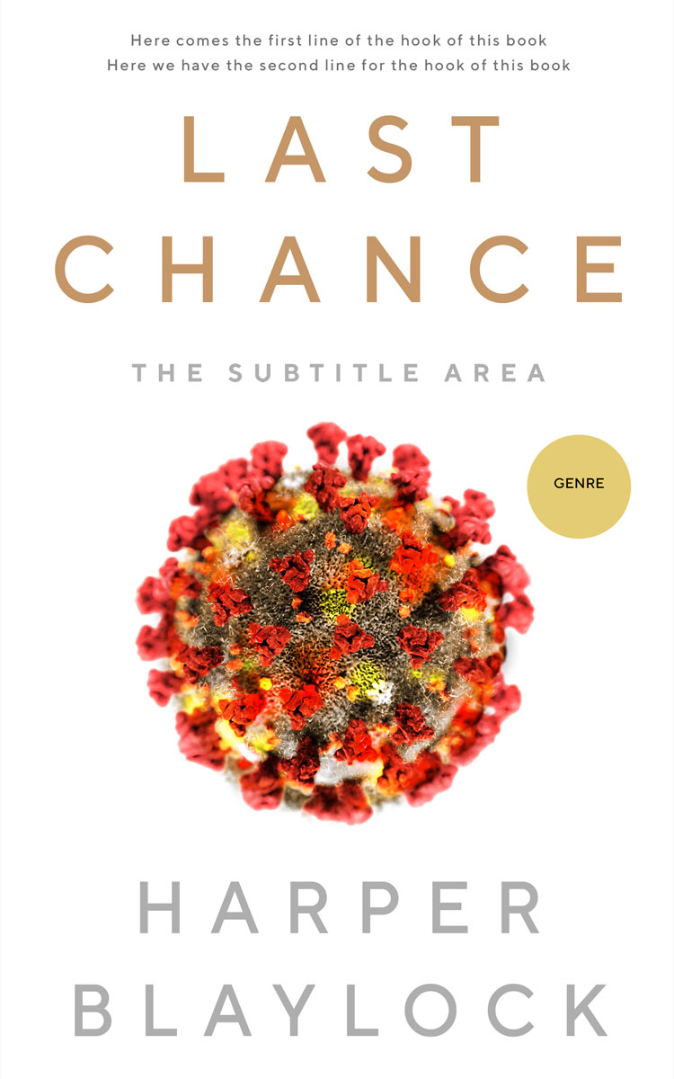 2D view of Premade Medical Book Cover - Antique Brass