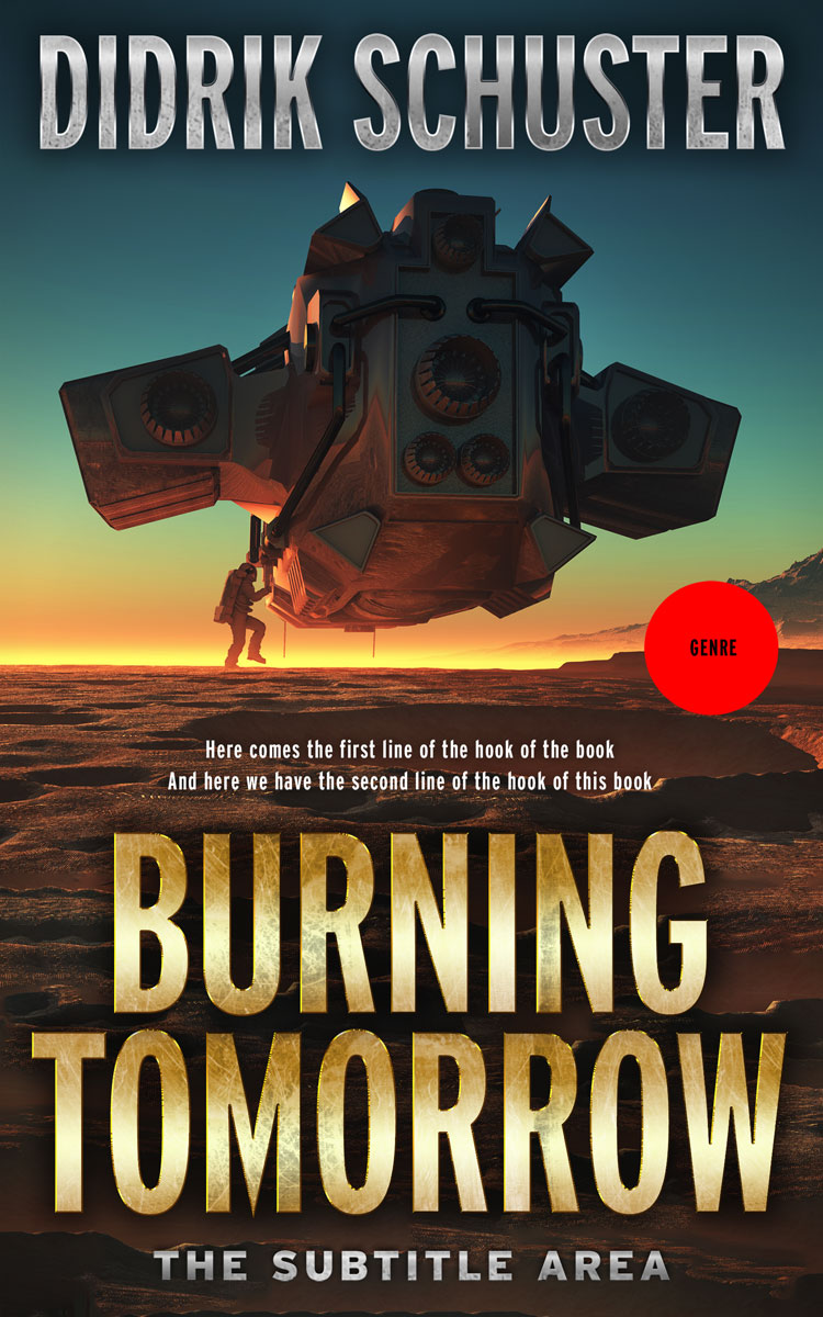 2D view of Whiskey #8433 - Premade Science Fiction Book Cover