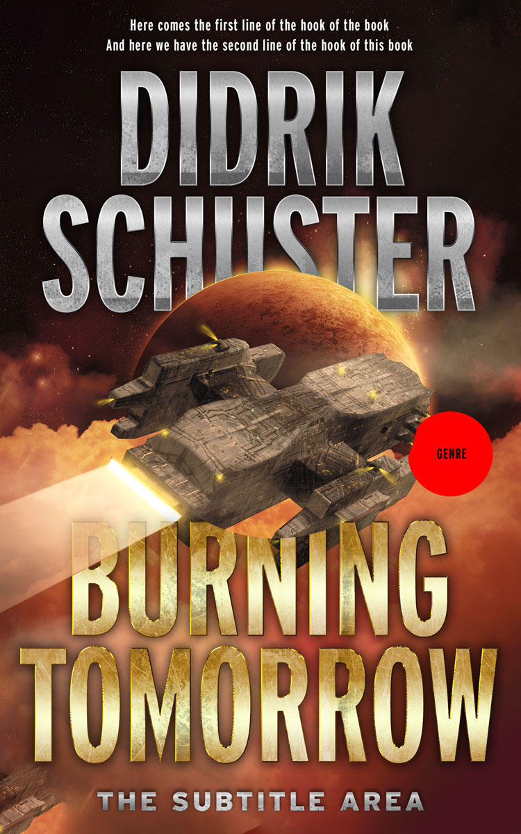 2D view of Cork #8441 - Premade Science Fiction Book Cover