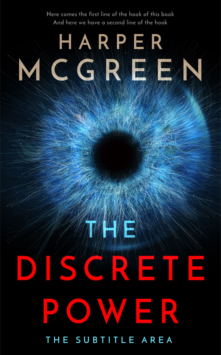 2D view of Premade Science Fiction Book Cover - Ebony