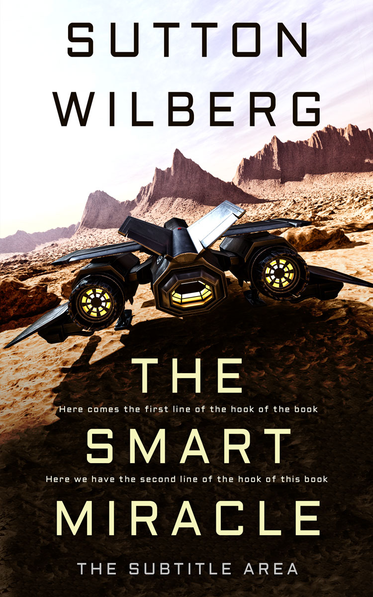 2D view of Night Rider #8599 - Premade Science Fiction Book Cover