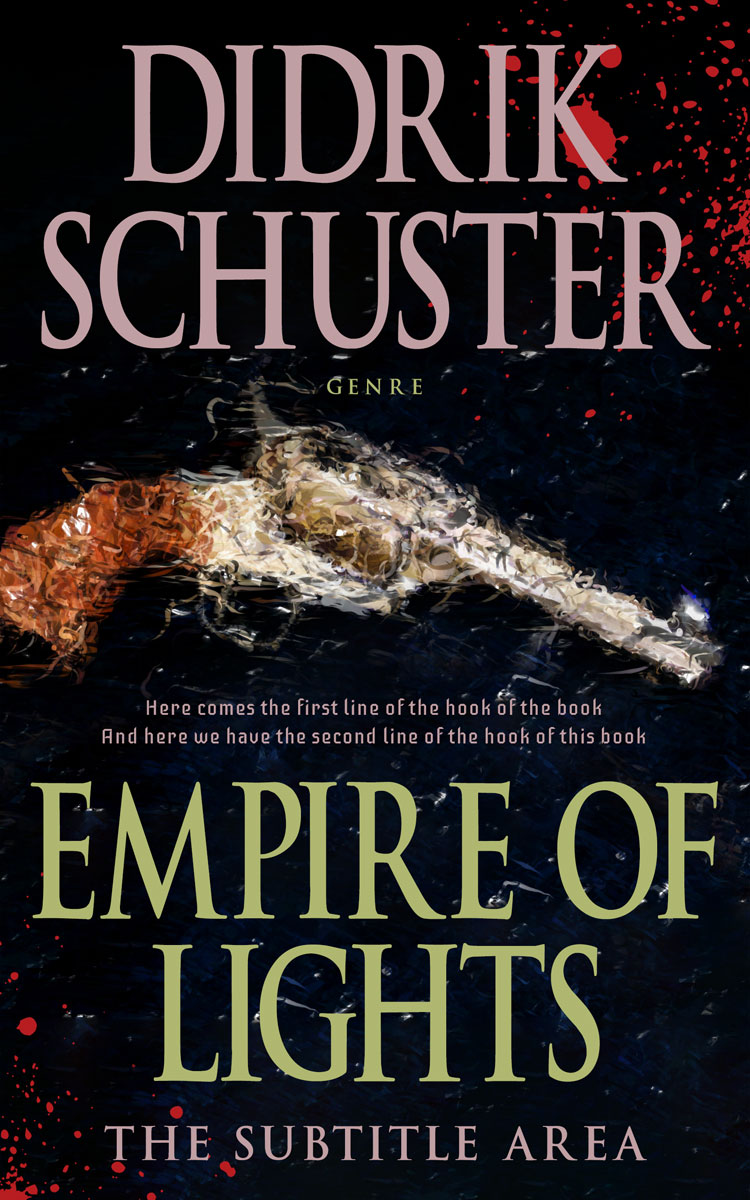 2D view of Premade Action & Adventure Book Cover - Mongoose