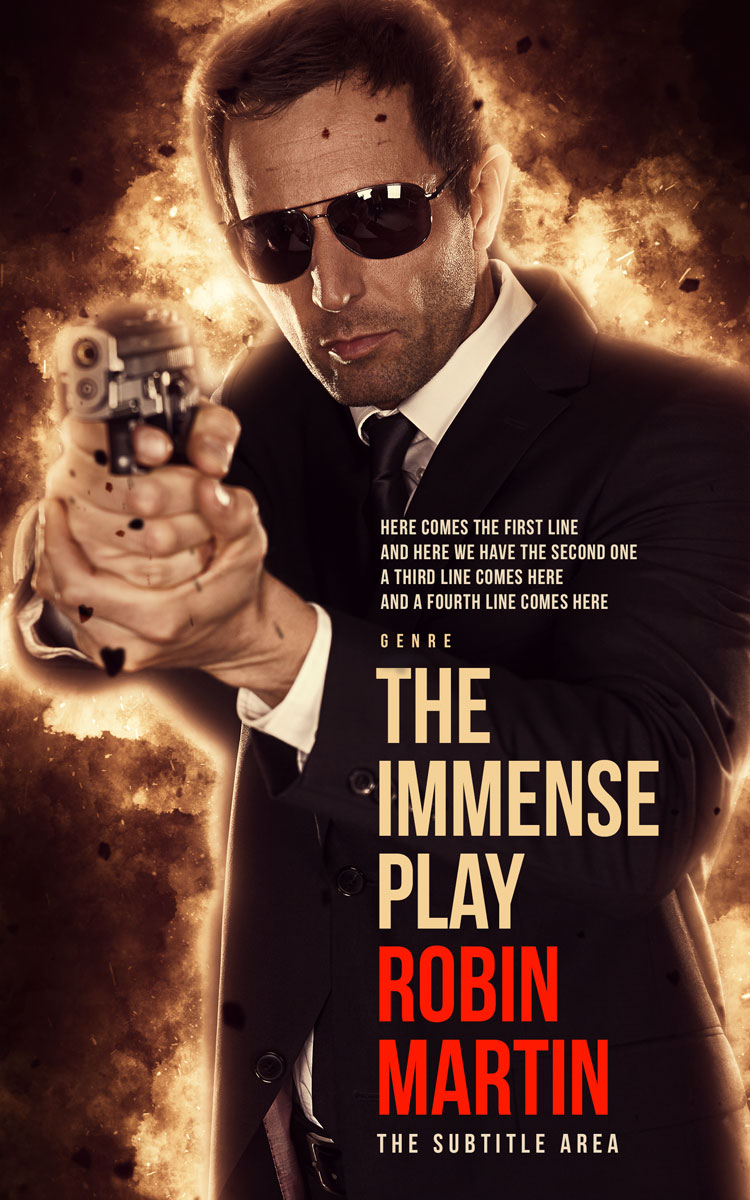 2D view of Premade Mystery & Thriller & Suspense Book Cover - Whiskey