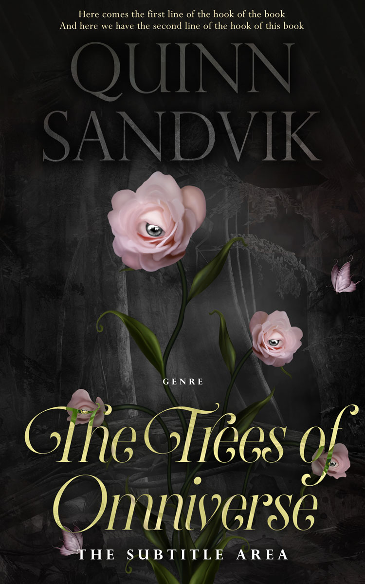 2D view of Log Cabin #8754 - Premade Fantasy Book Cover