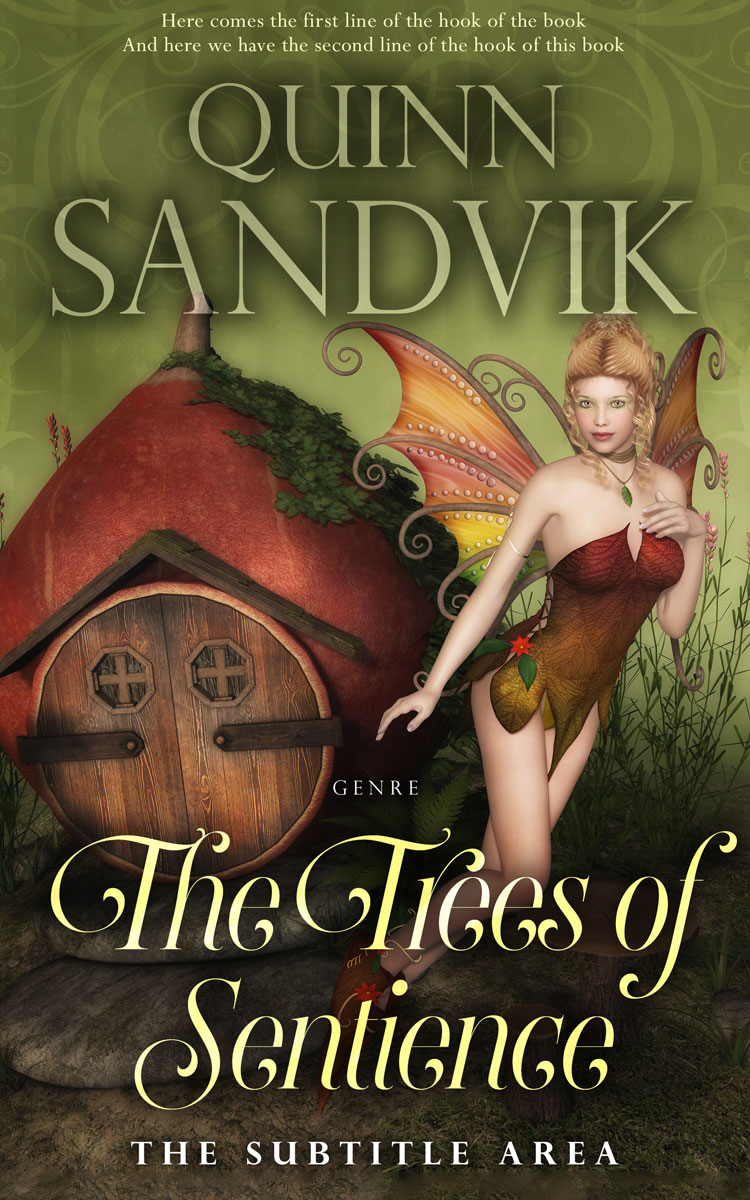 2D view of Lisbon Brown #8760 - Premade Fantasy Book Cover