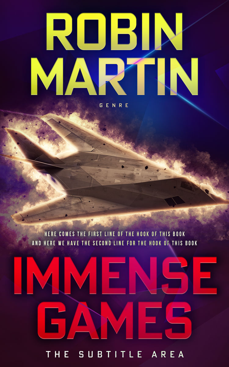 2D view of Copperfield #8789 - Premade Action & Adventure Book Cover