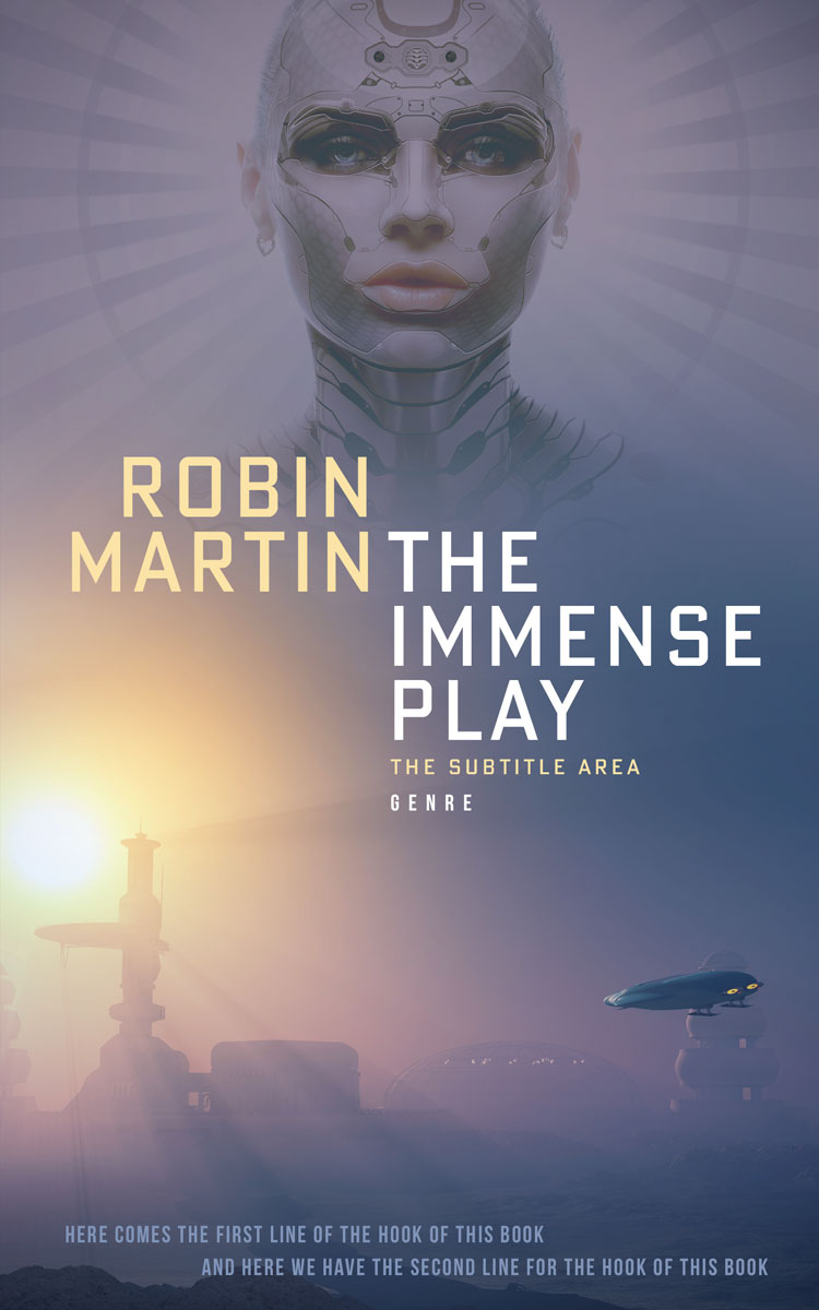 2D view of Premade Science Fiction Book Cover - Topaz