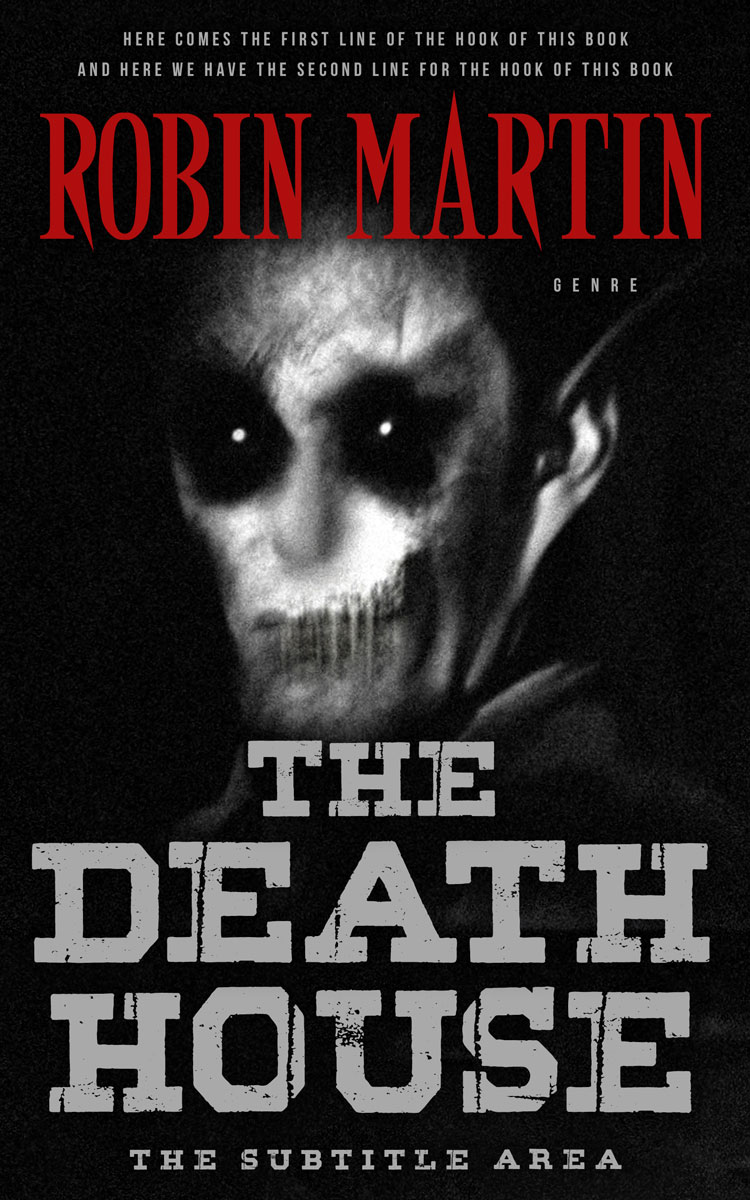 2D view of Premade Horror Book Cover - Del Rio