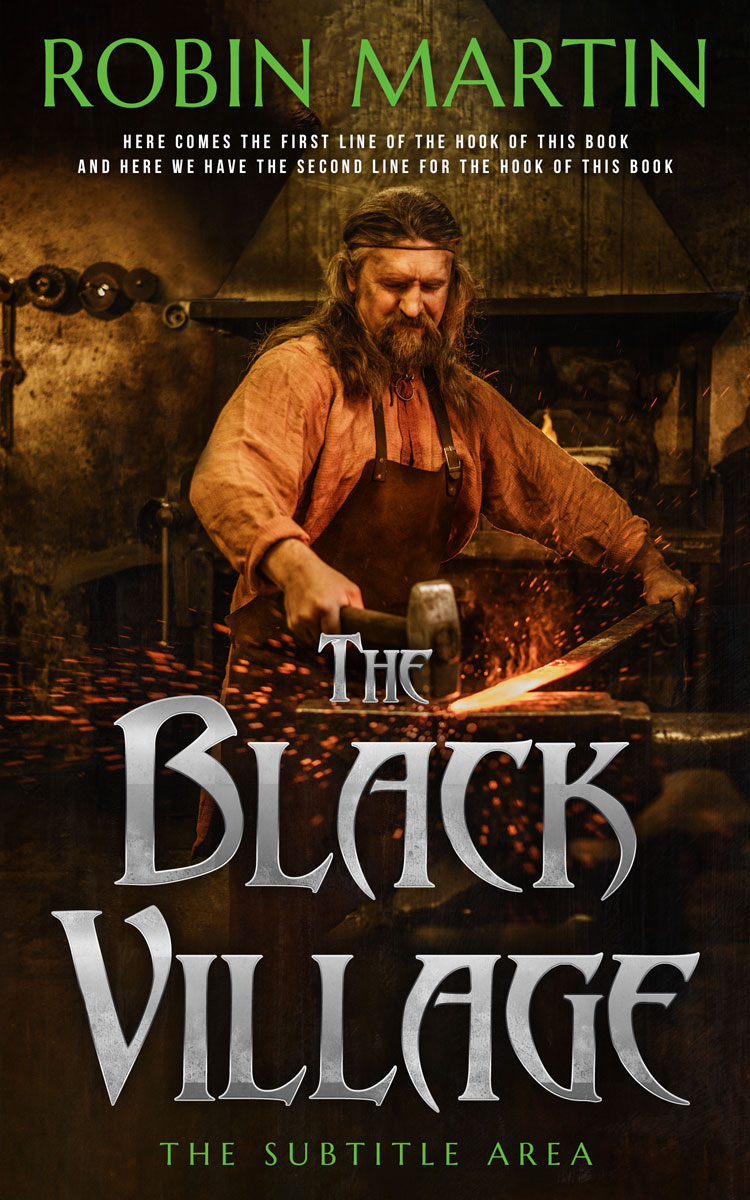 2D view of Crowshead #8884 - Premade Historical Book Cover