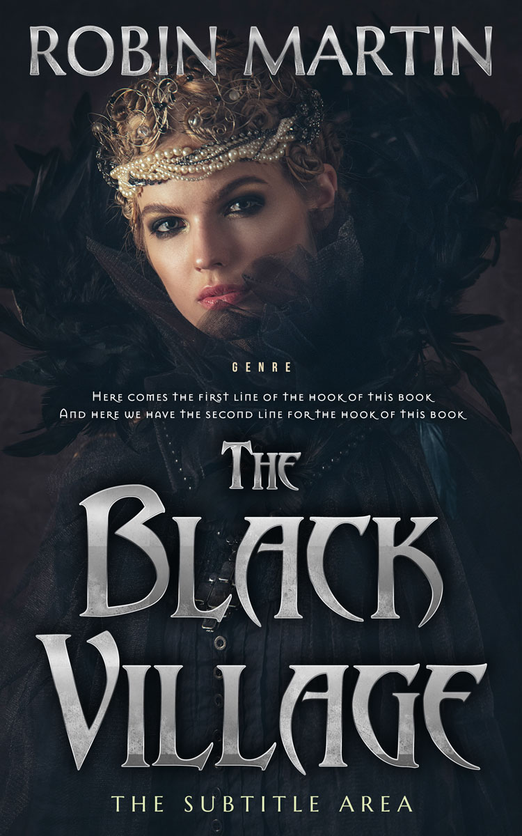 2D view of Shark #8890 - Premade Fantasy Book Cover