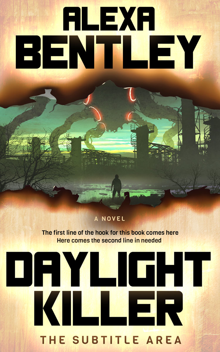 2D view of Premade Science Fiction Book Cover - Sidecar