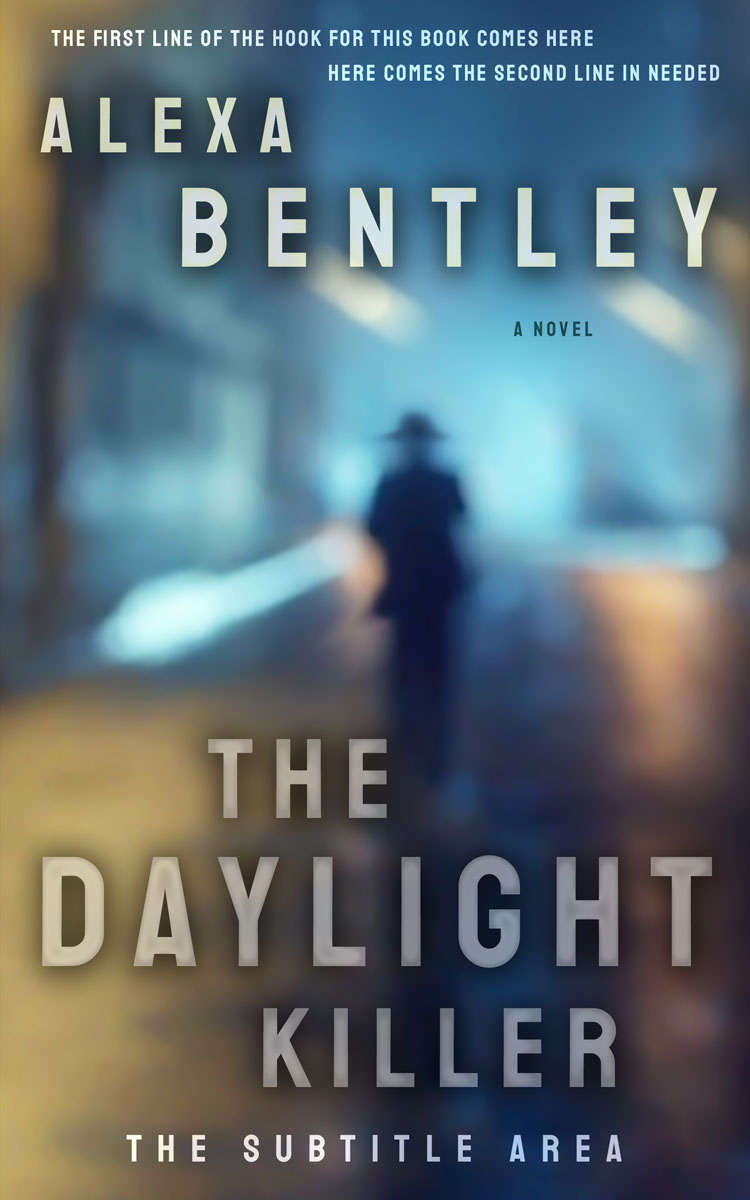 2D view of Premade Mystery & Thriller & Suspense Book Cover - Oxford Blue