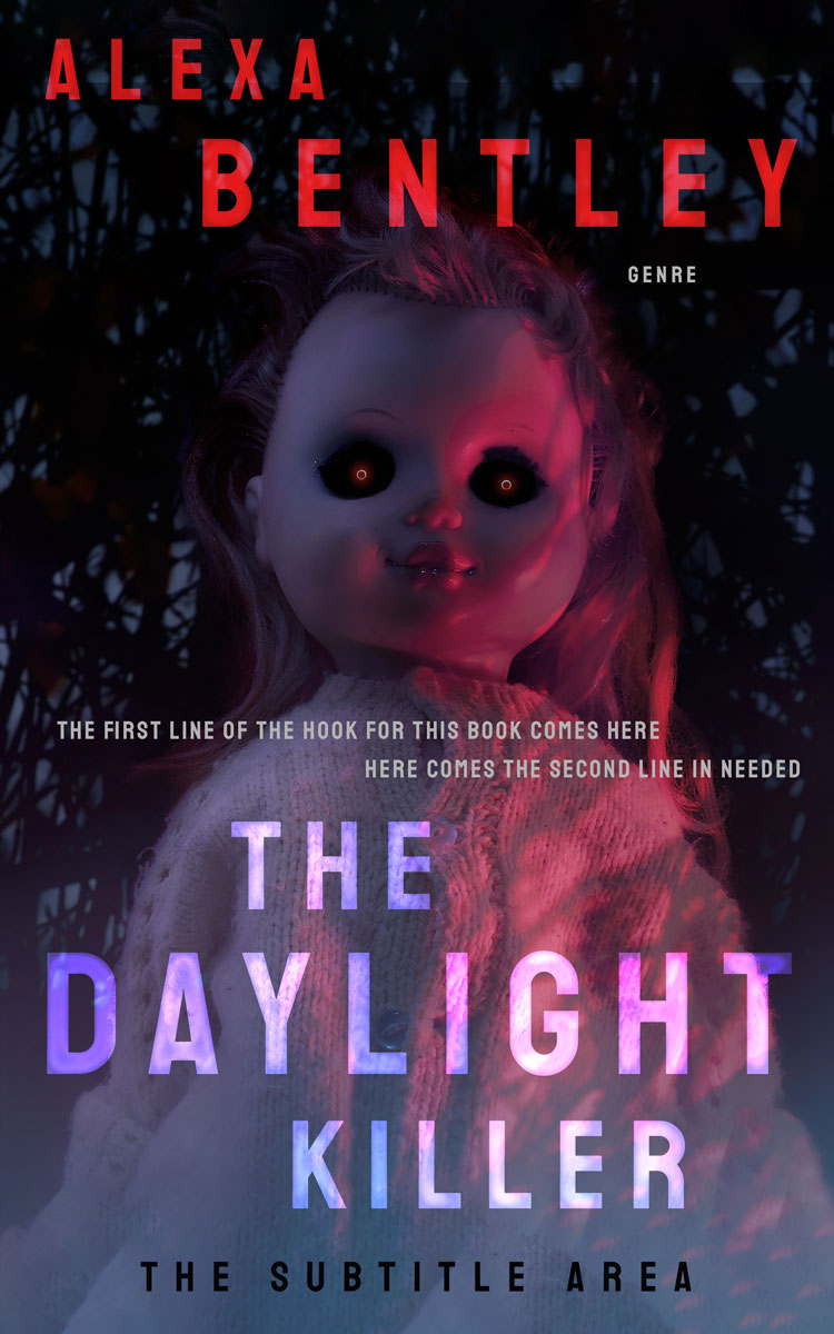 2D view of Steel Gray #9002 - Premade Horror Book Cover