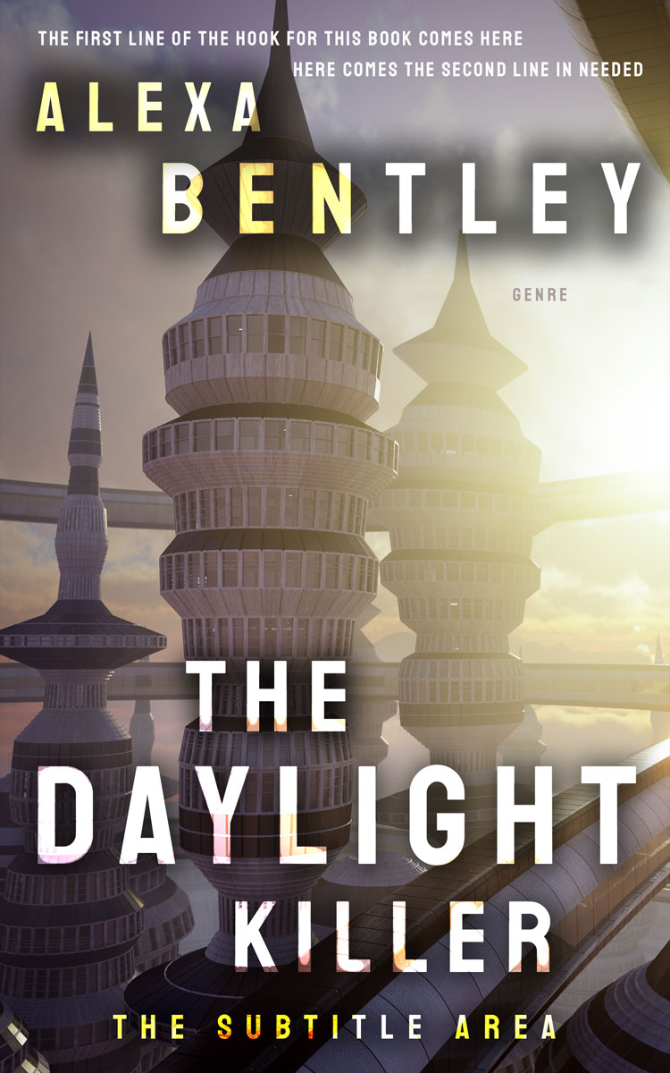 2D view of Premade Science Fiction Book Cover - Sandstone