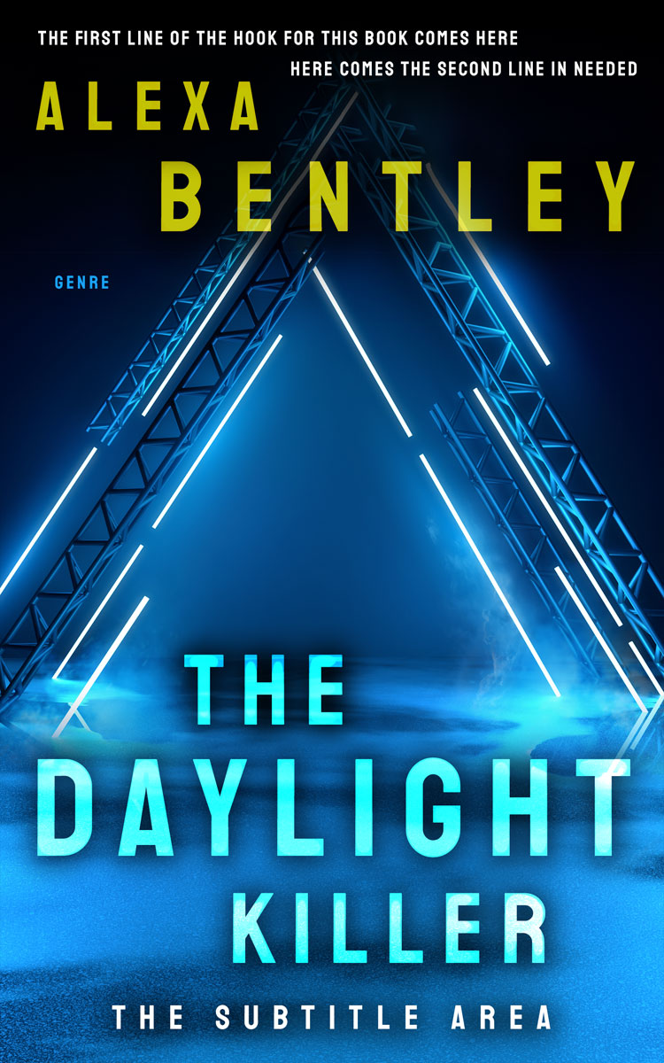 2D view of Venice Blue #9020 - Premade Science Fiction Book Cover