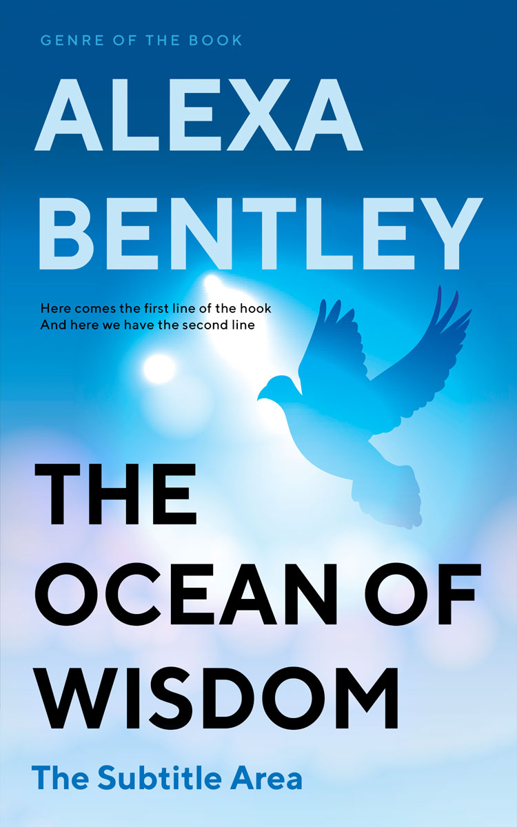 2D view of Tropical Blue #9045 - Premade Religion & Spirituality Book Cover