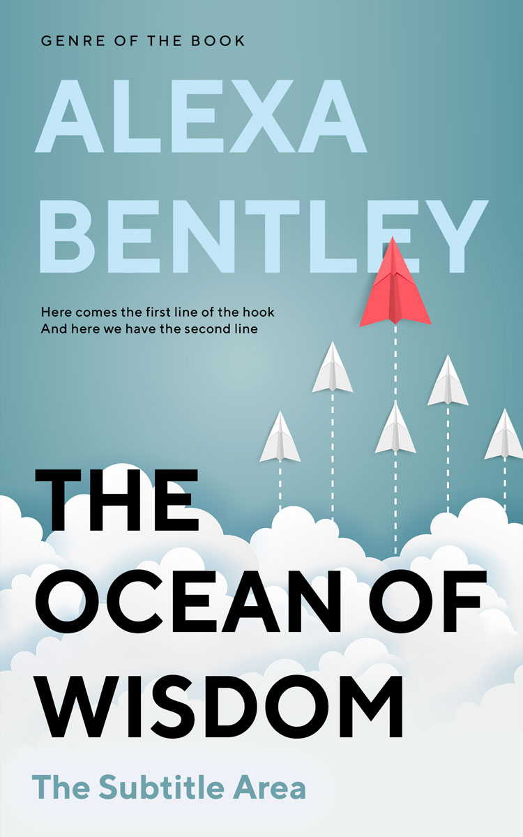 2D view of Premade Business Book Cover - Neptune