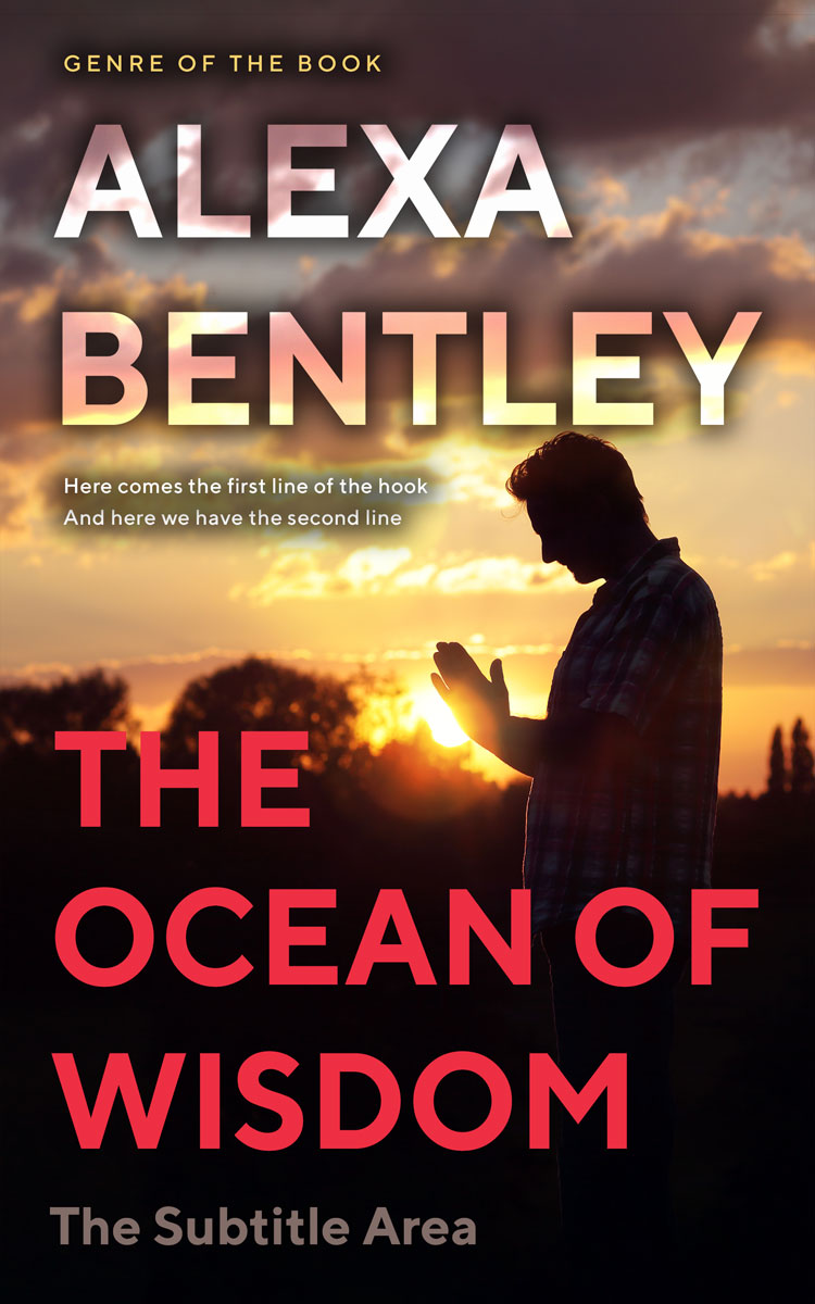 2D view of Premade Health & Mind & Body Book Cover - Tonys Pink