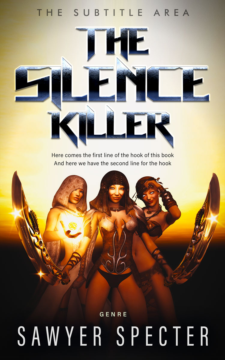 2D view of Cocoa Brown #9117 - Premade Fantasy Book Cover