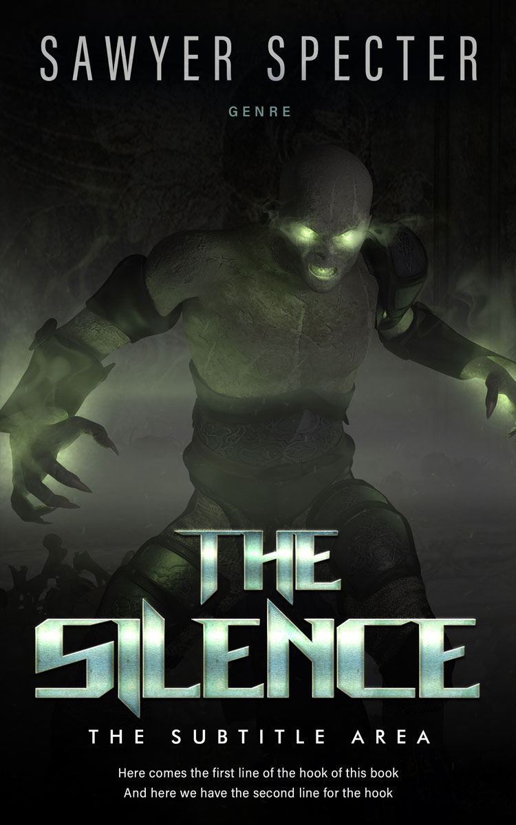 2D view of Premade Fantasy Book Cover - Log Cabin