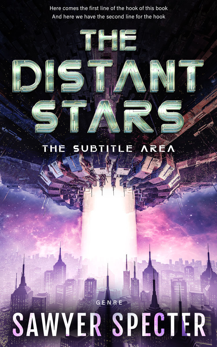 2D view of Thistle #9137 - Premade Science Fiction Book Cover