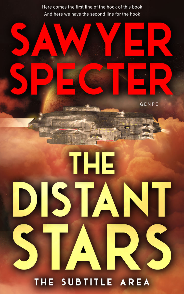 2D view of Cocoa Bean #9150 - Premade Science Fiction Book Cover