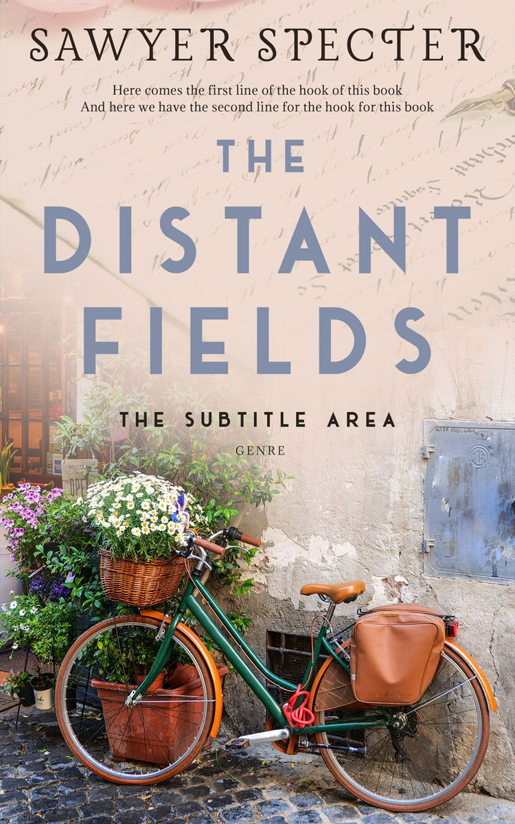 2D view of Swirl #9195 - Premade Romance Book Cover