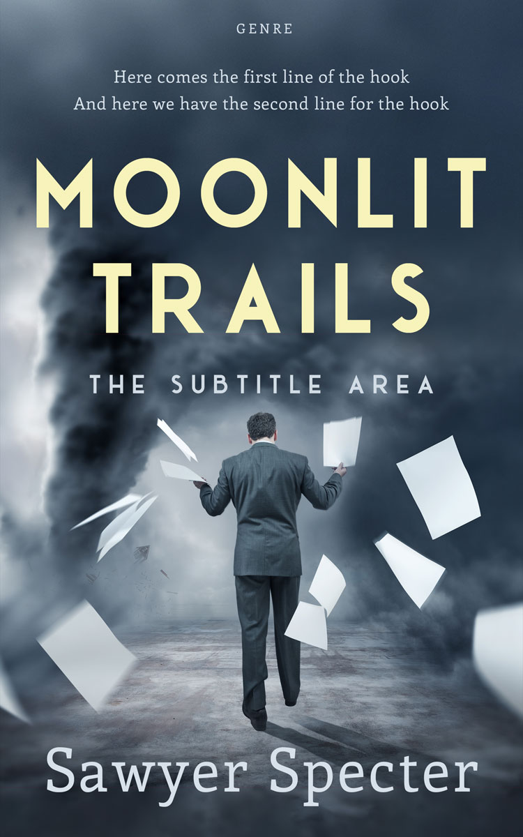 2D view of Oxford Blue #9203 - Premade Apocalyptica Book Cover