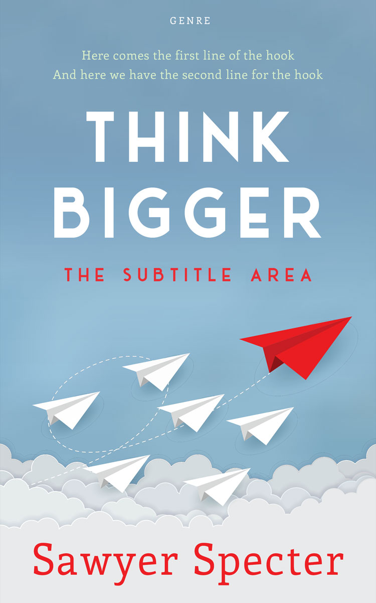 2D view of Premade Business Book Cover - Glacier